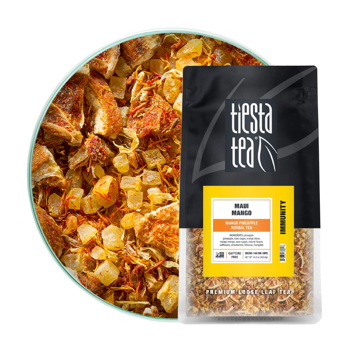 Maui Mango loose leaf tea bag
