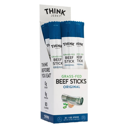 Think Jerky Original grass-fed beef sticks 20-count pack