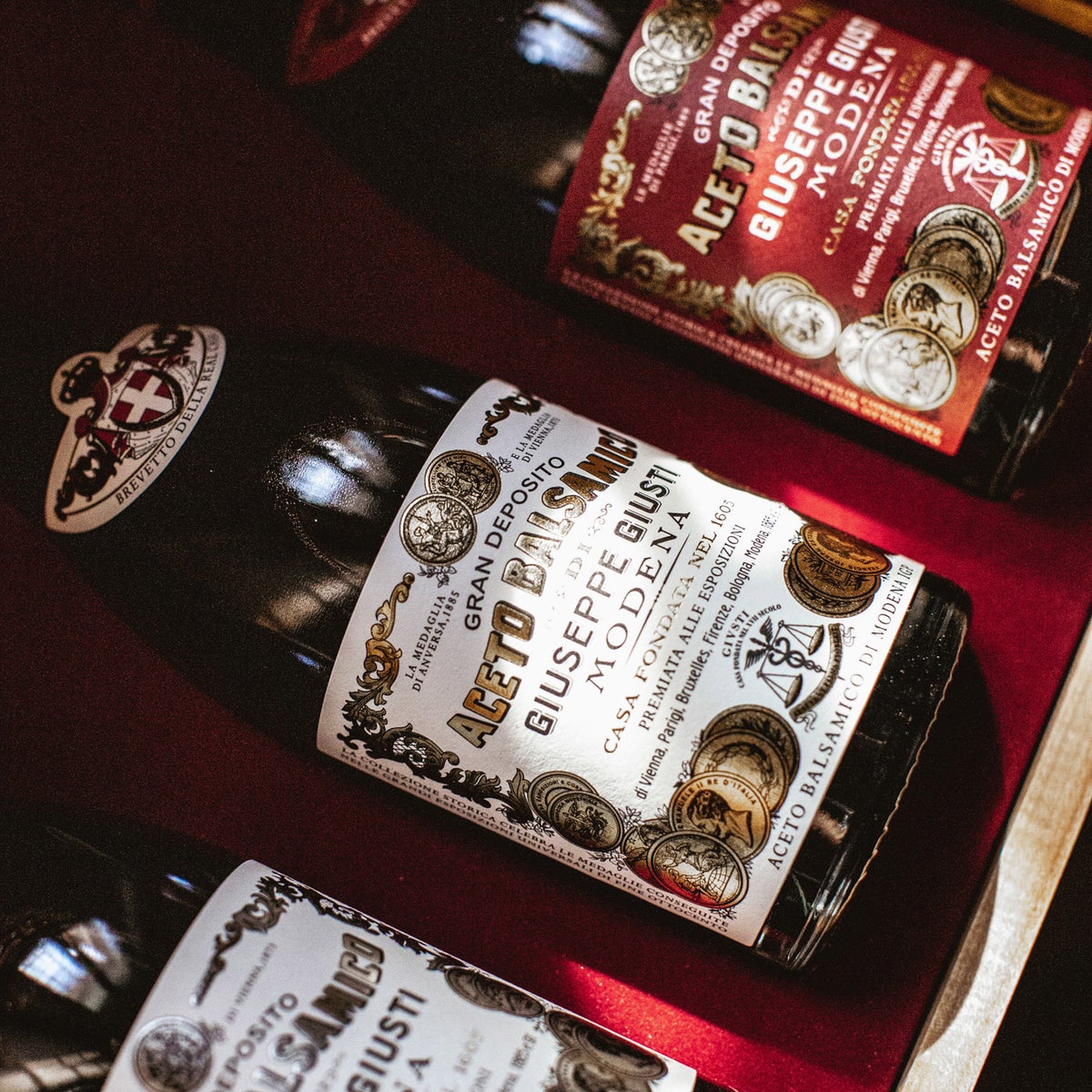 Premium Giusti balsamic vinegar assortment