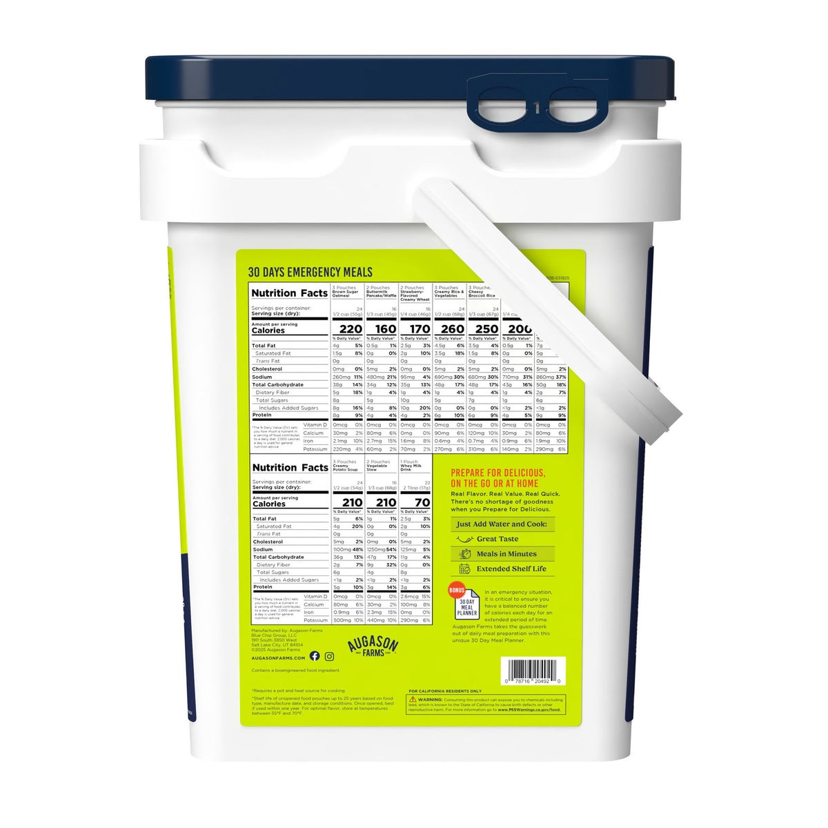 Augason Farms long shelf life food storage kit