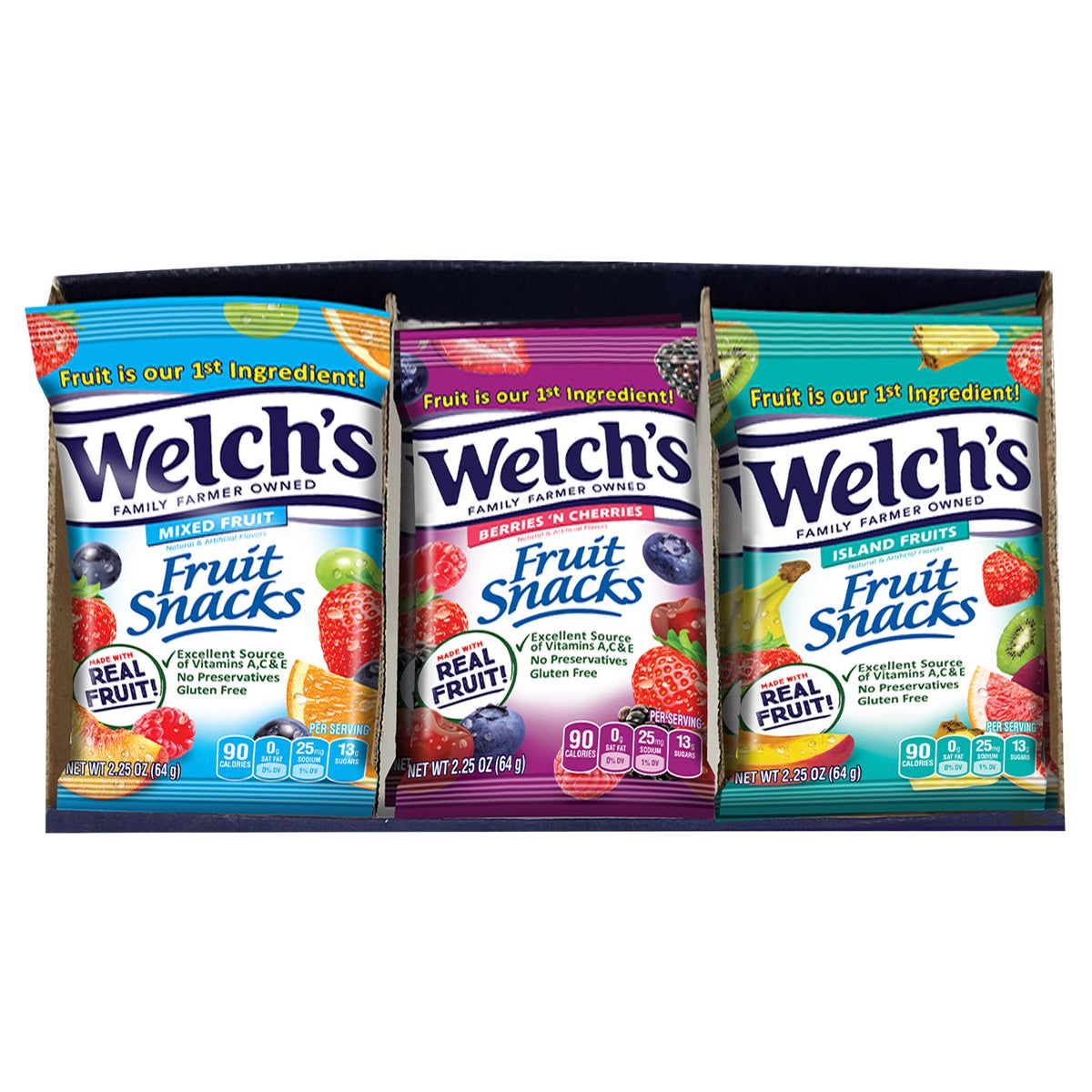 Welch's fruit snacks variety pack 20-count
