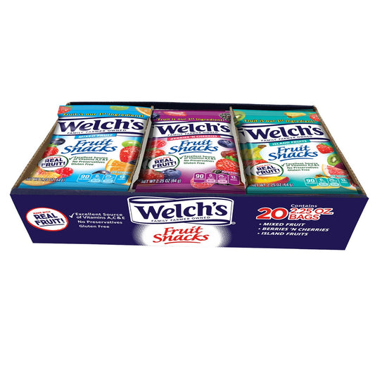 Welch's 2.25 oz fruit snack pouches