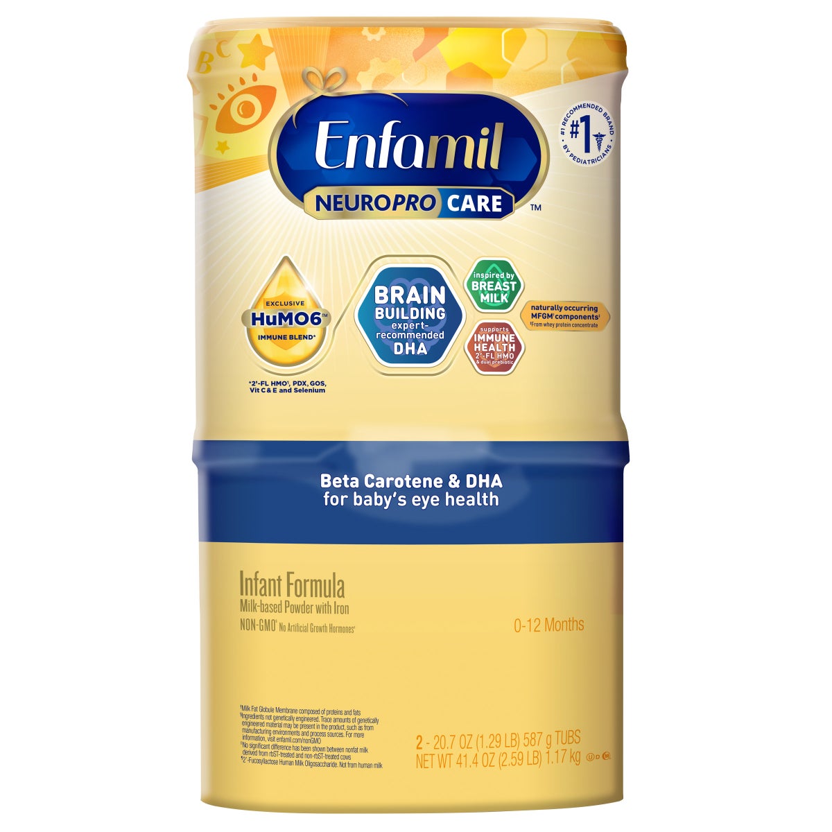 Enfamil NeuroPro Care infant formula 2-pack canisters