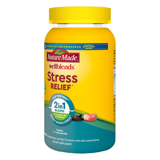 Nature Made stress relief gummies front label
