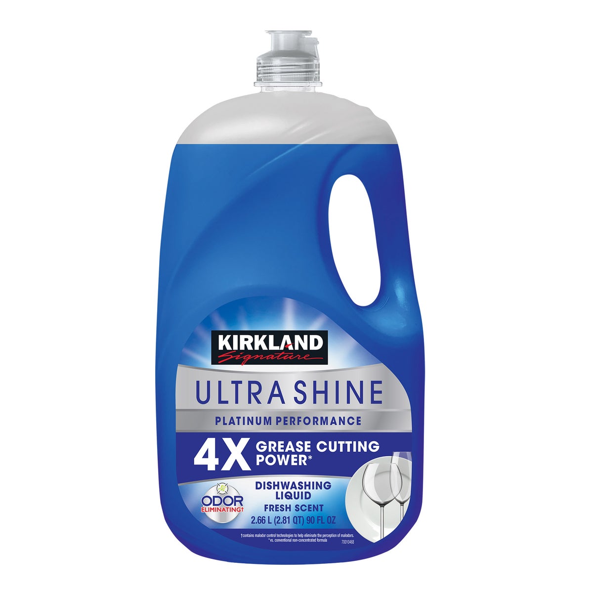Kirkland Signature Ultra Shine liquid dish soap fresh 90 fl oz