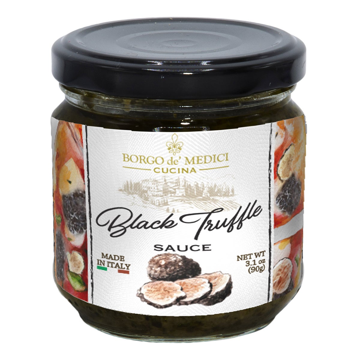 Black truffle sauce included in pizza kit