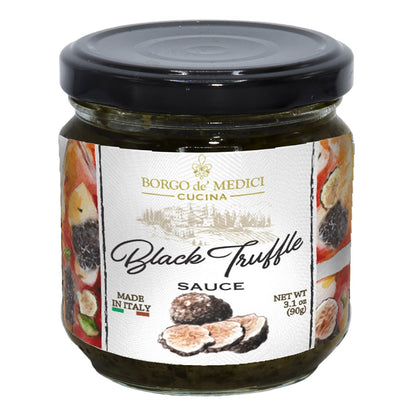Black truffle sauce included in pizza kit