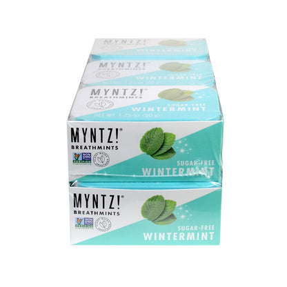 Sugar-free MYNTZ breathmints with plant-based sweetener