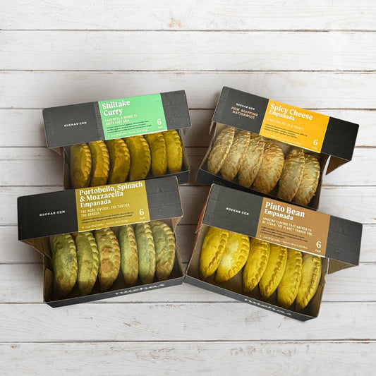 Nuchas veggie empanadas combo 4-box pack