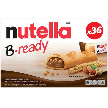 Nutella B-Ready crispy wafers 36-count box