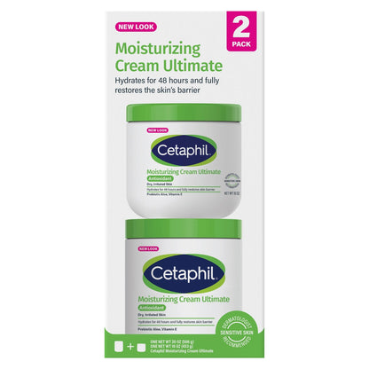 Cetaphil moisturizing cream 2-pack for very dry sensitive skin