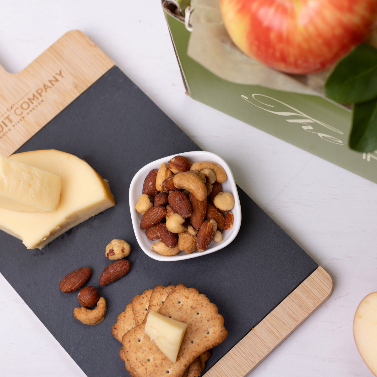 Premium fruit and cheese gift for sharing