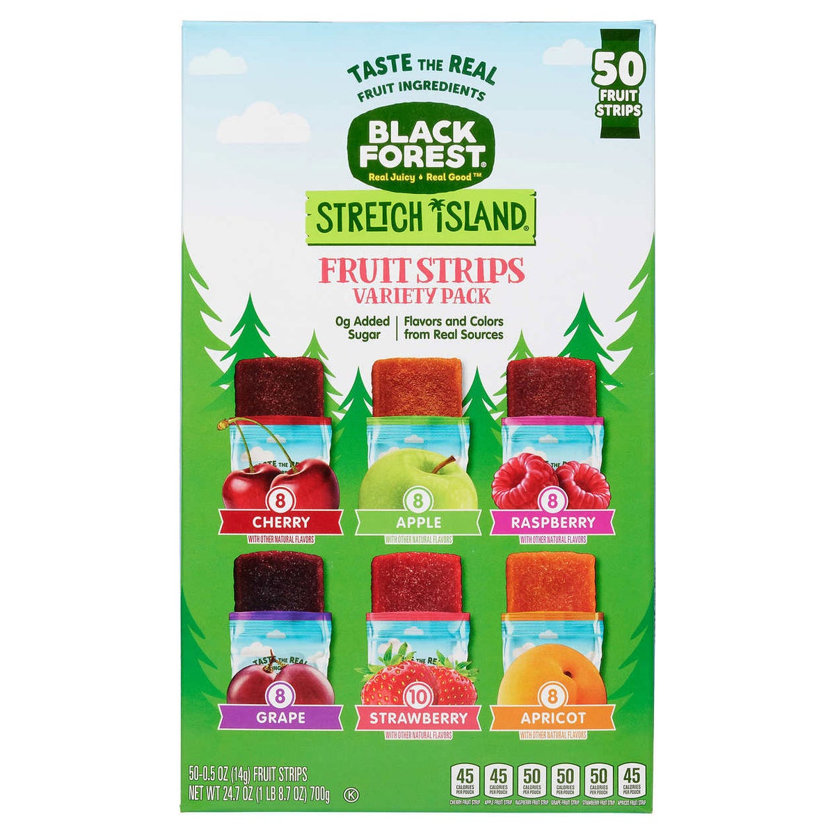 Black Forest Stretch Island fruit strips variety pack 50-count