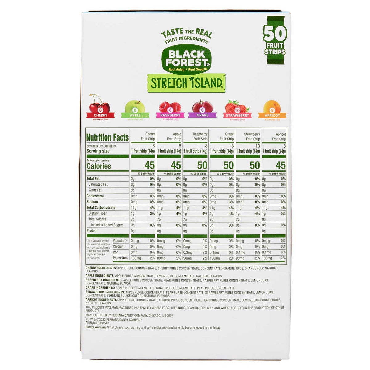 Black Forest fruit snack strips in assorted flavors