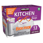 Kirkland Signature 13-gallon kitchen trash bags 200-count