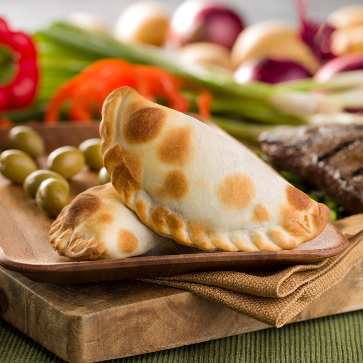Frozen baked empanadas variety pack by Nuchas