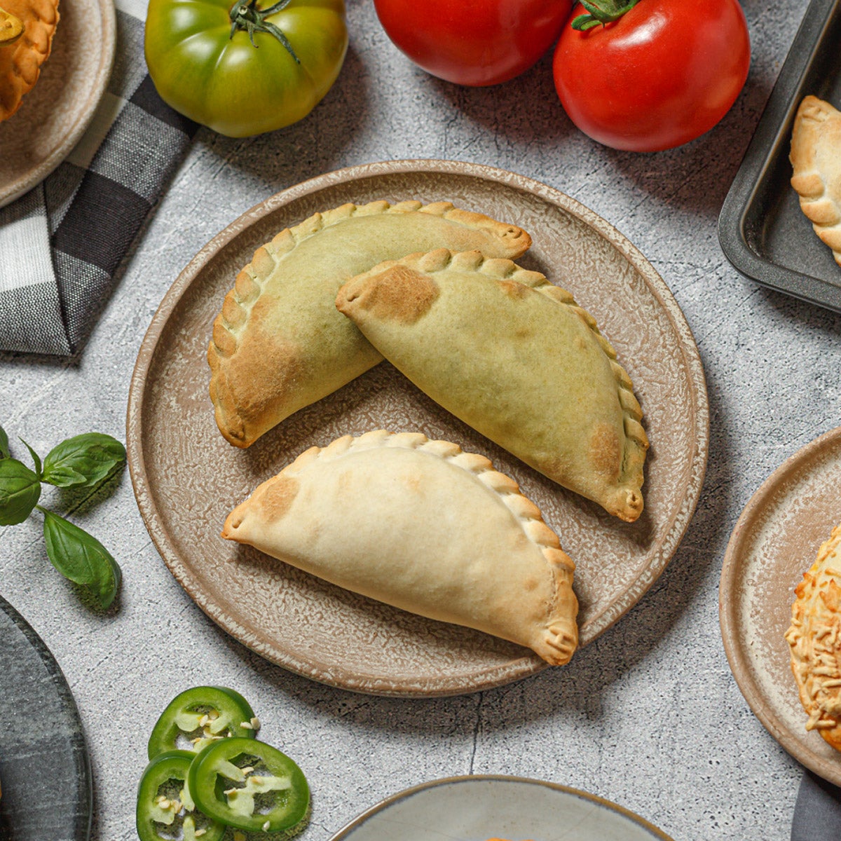Assorted Nuchas empanadas for sharing and serving