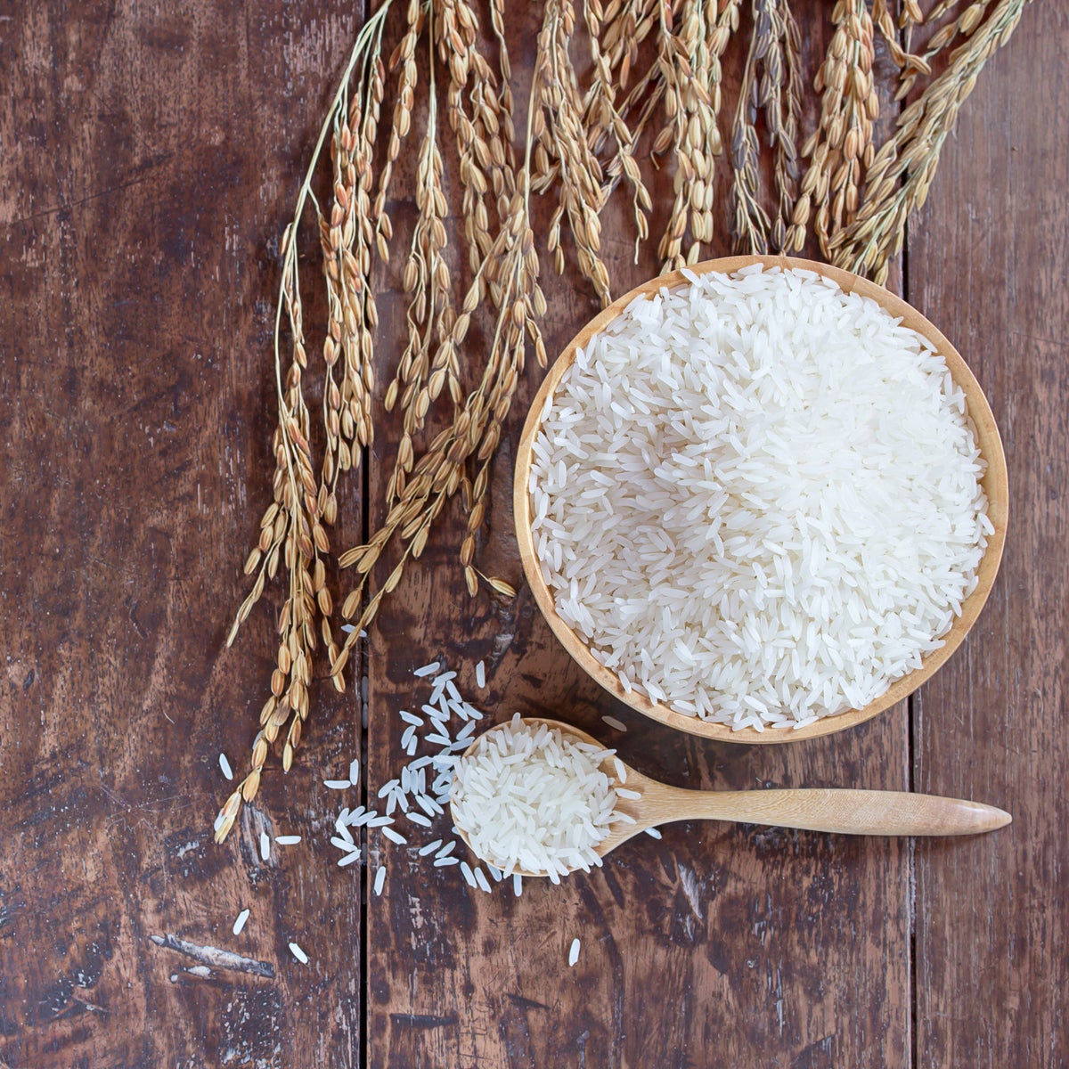 Emergency food basics with oats and rice