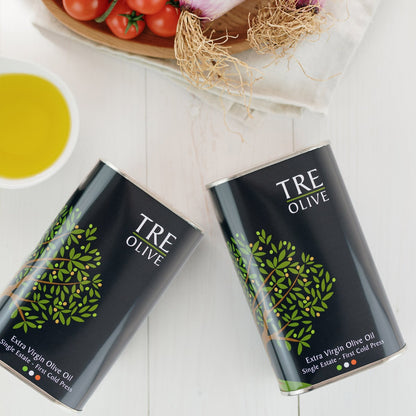 Italian extra virgin olive oil gift set in premium packaging