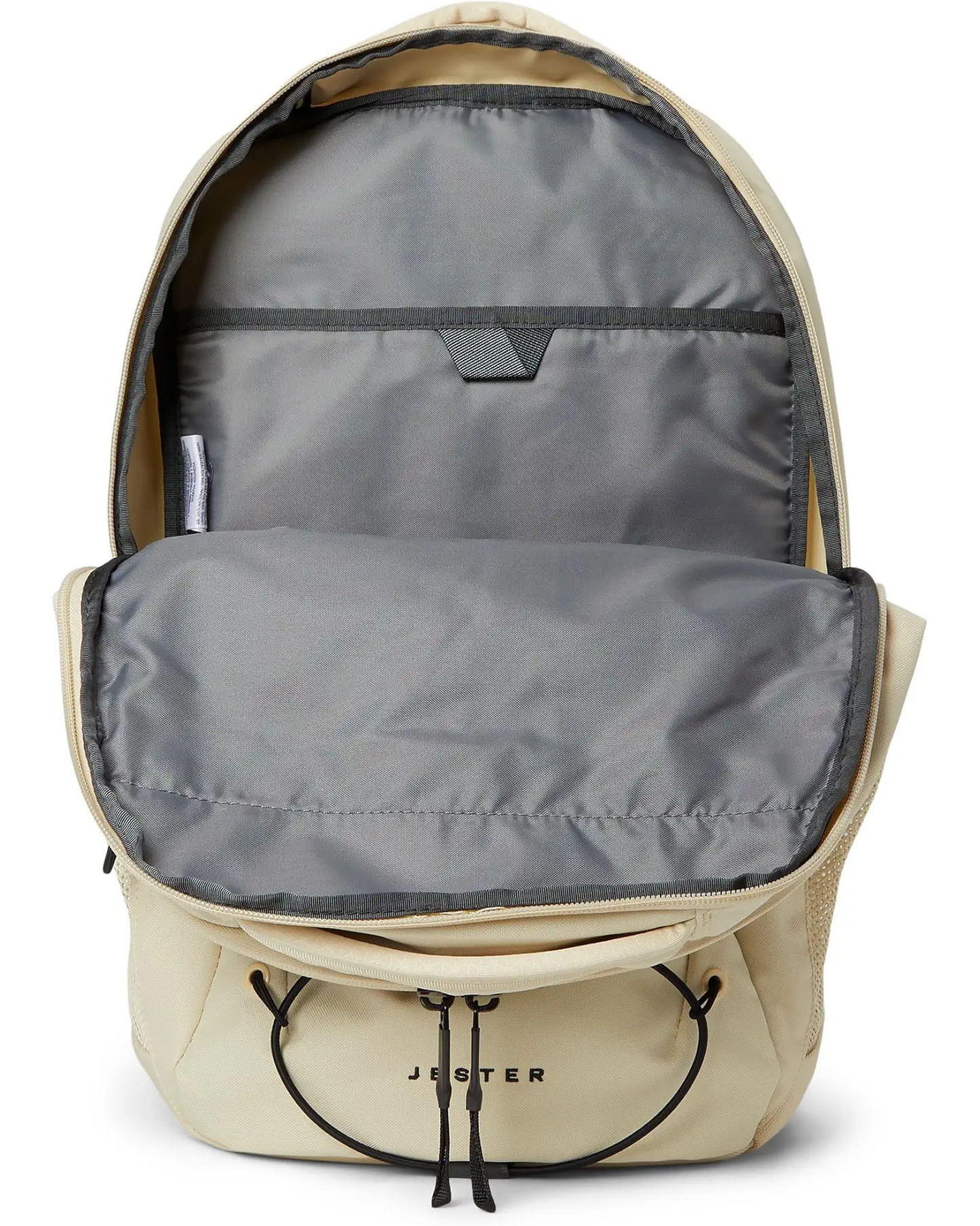 Gravel and black The North Face women's backpack for daily use