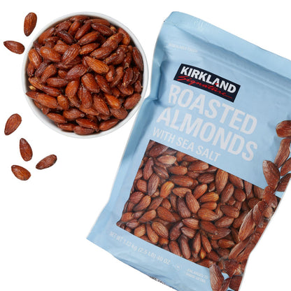 Sea salt whole roasted almonds in large bag