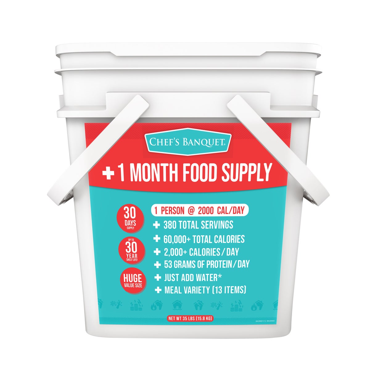 Chef's Banquet one month emergency food supply box
