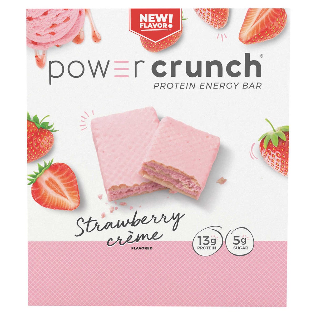 Power Crunch protein bars 12-count strawberry creme