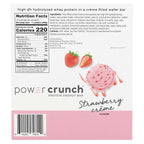 Crisp wafer protein bar with strawberry creme filling