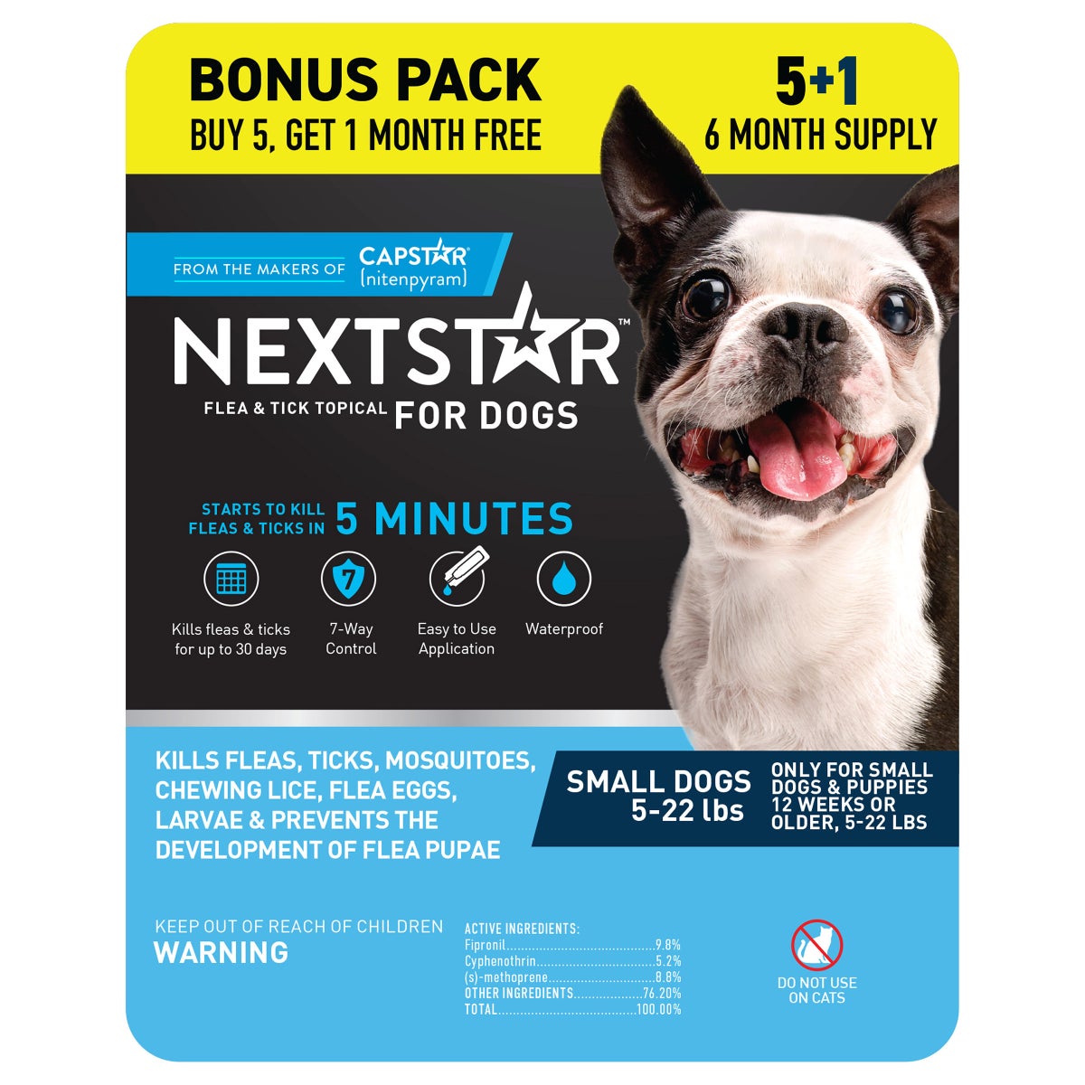NextStar flea and tick topical prevention for small dogs