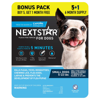 NextStar flea and tick topical prevention for small dogs