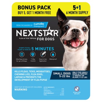 NextStar flea and tick topical prevention for dogs 5 to 22 lbs