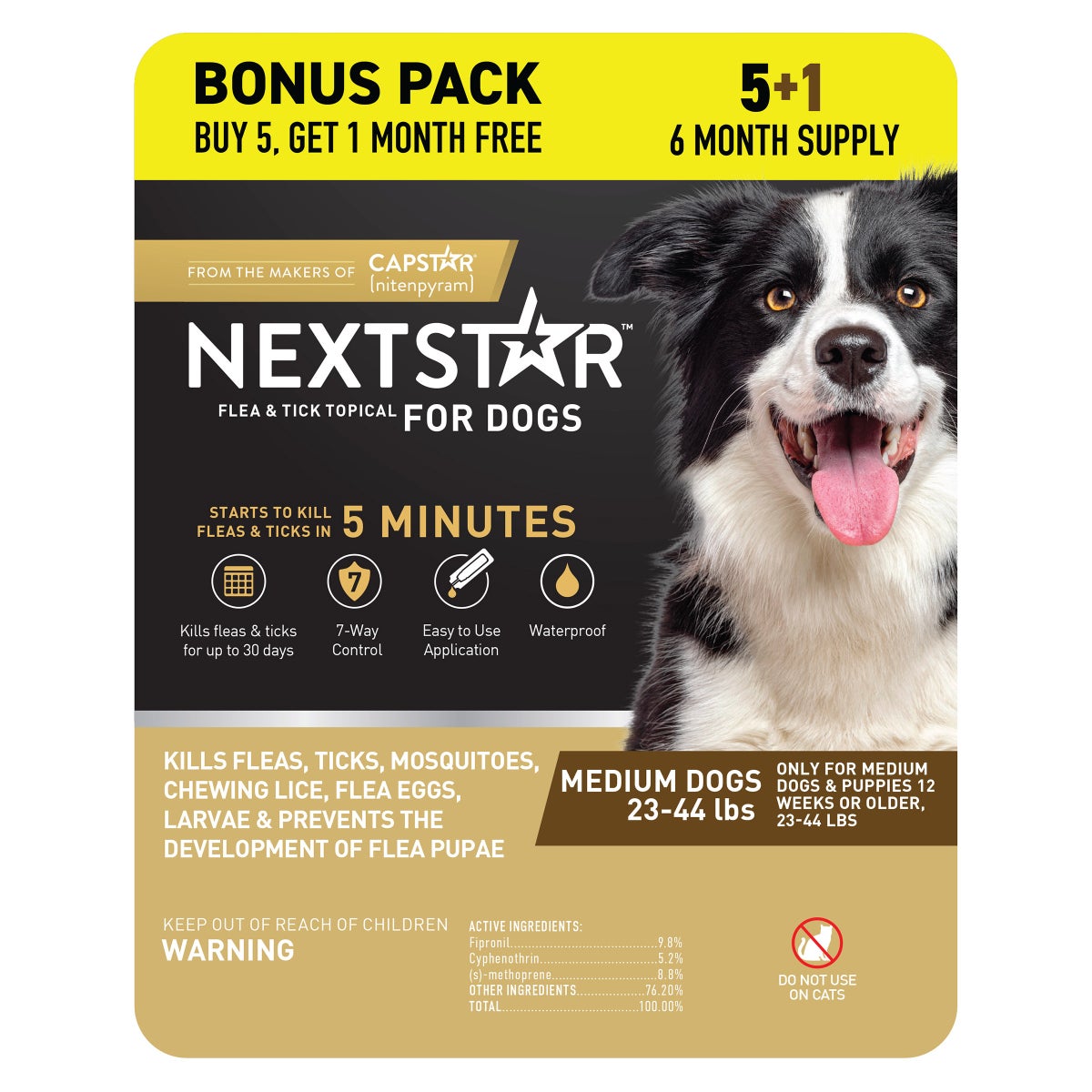 NextStar flea and tick topical prevention for dogs 23-44 lbs