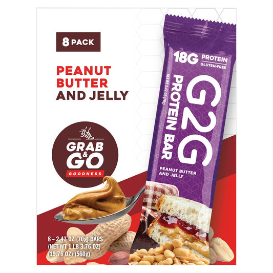 G2G protein bars peanut butter chocolate chip