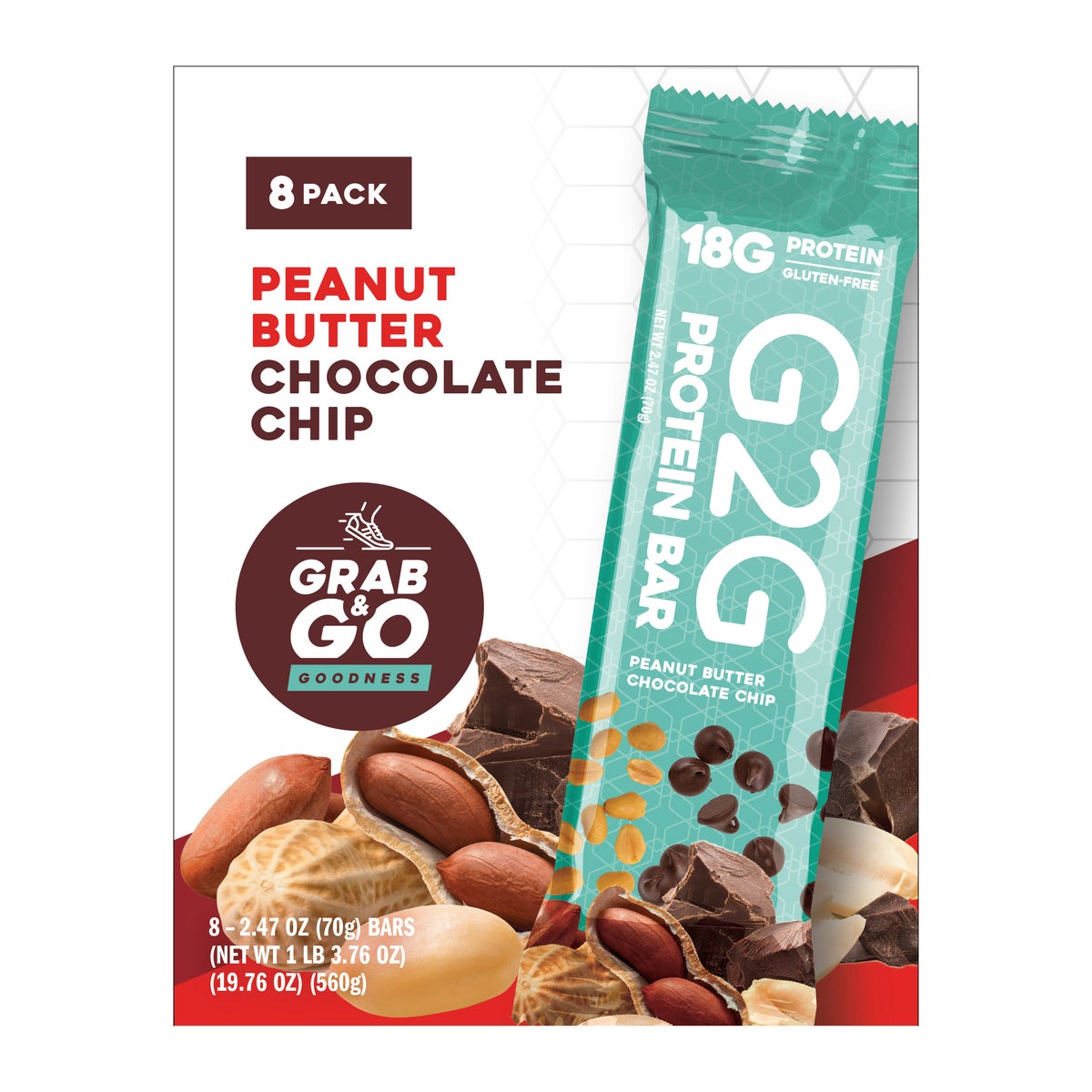 G2G protein bars peanut butter and jelly