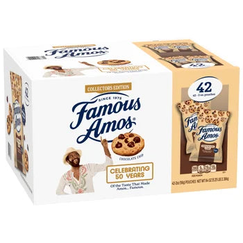 Famous Amos chocolate chip cookies 42-count 2 oz packs