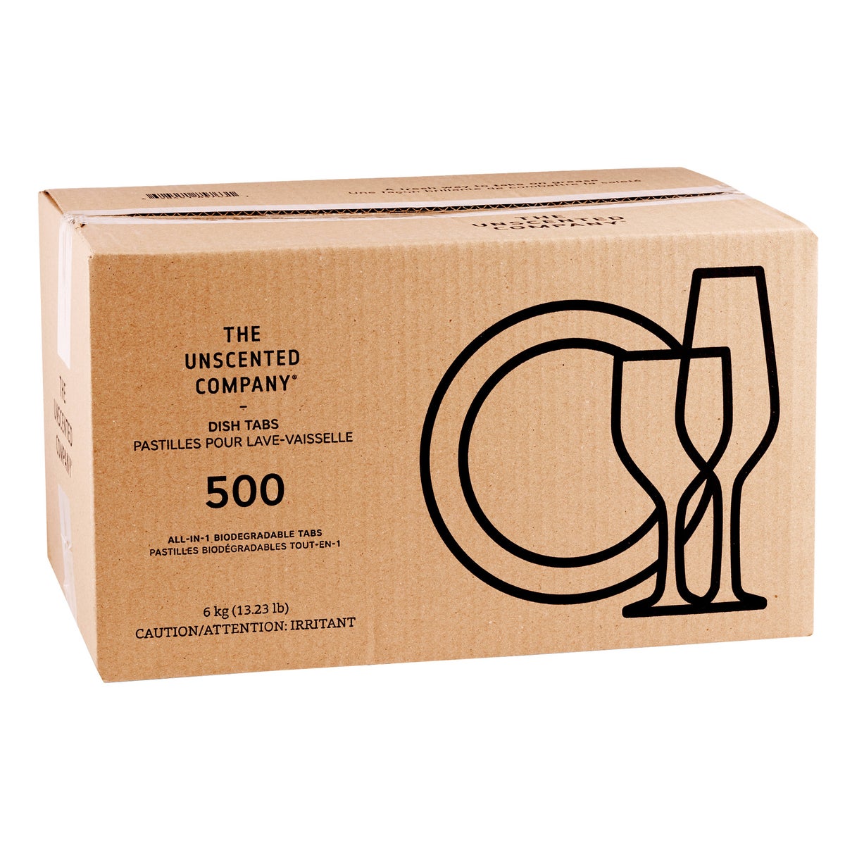 The Unscented Company dishwasher tabs 500-count pack
