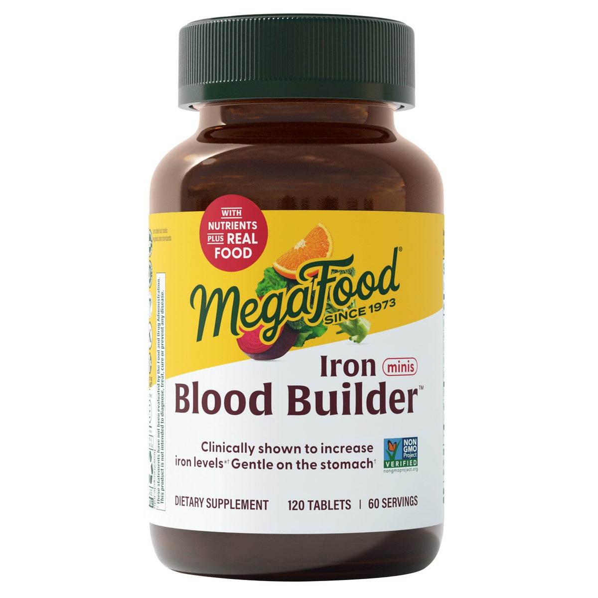 MegaFood Blood Builder Iron Minis 120 tablets bottle