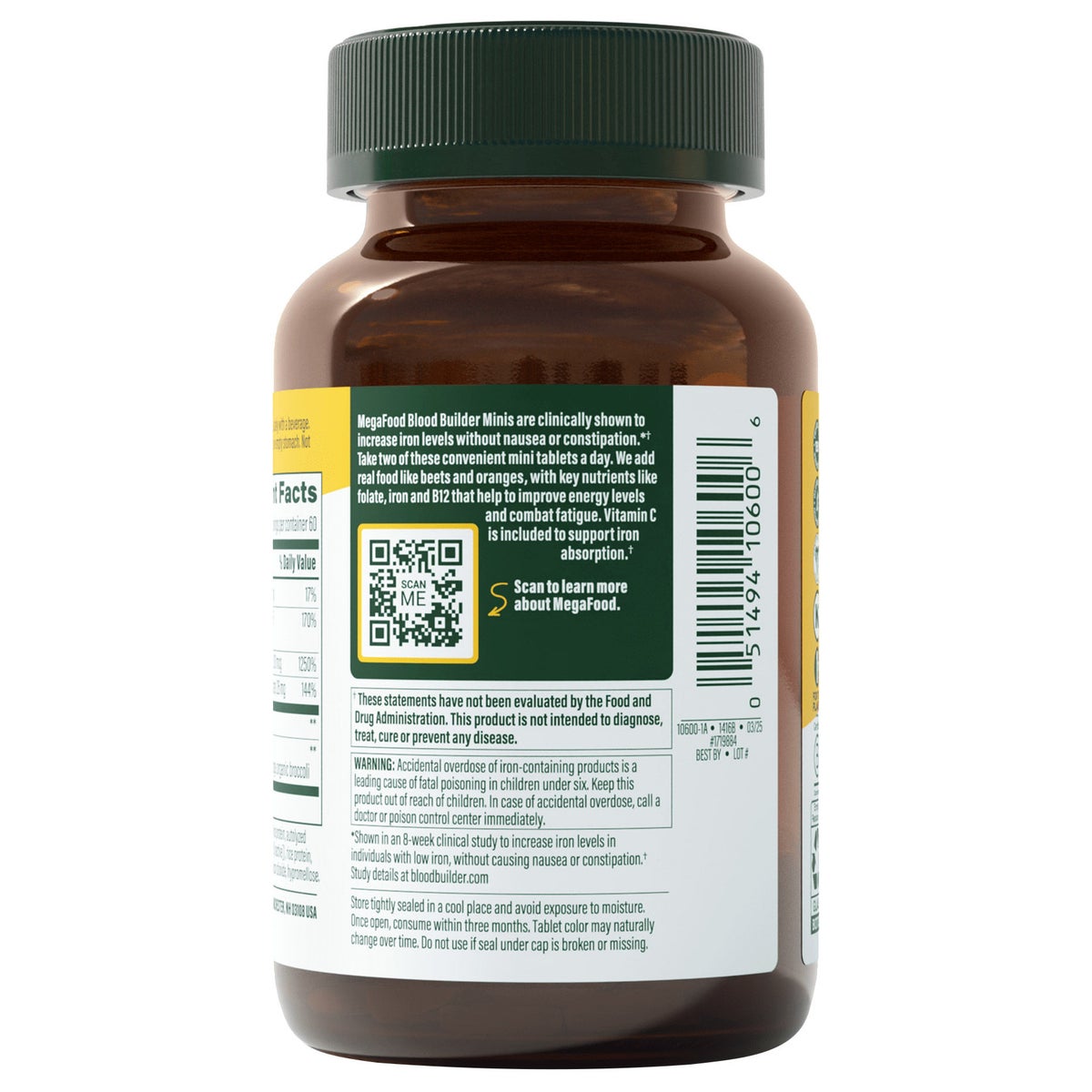 MegaFood Blood Builder with vitamin C and real food ingredients