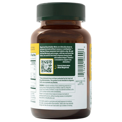 MegaFood Blood Builder with vitamin C and real food ingredients