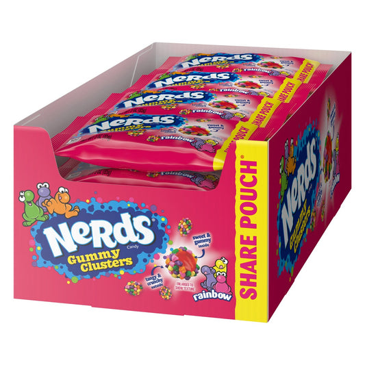 Nerds Rainbow Gummy Clusters share pouch 3 oz