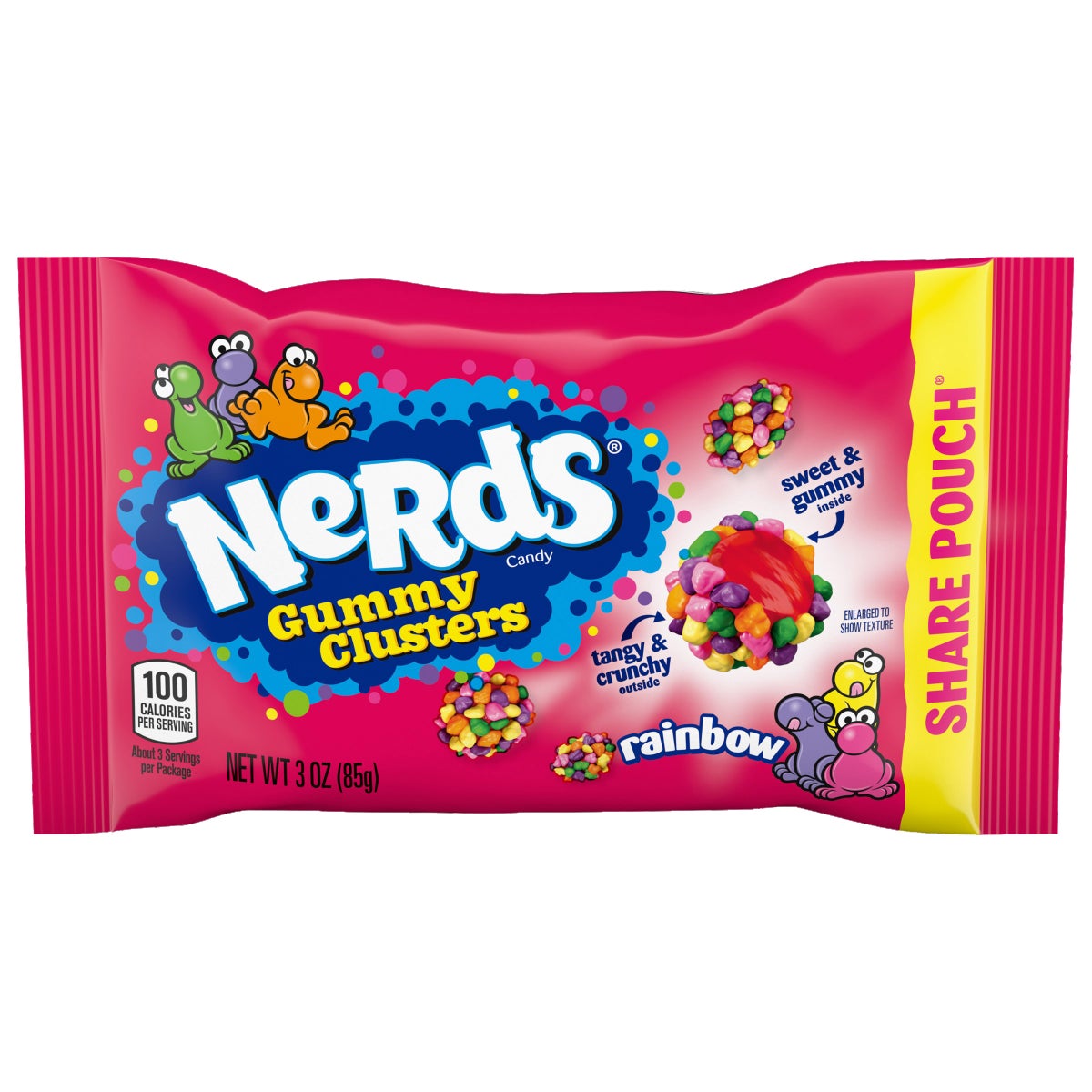12-count Nerds Rainbow gummy clusters pack