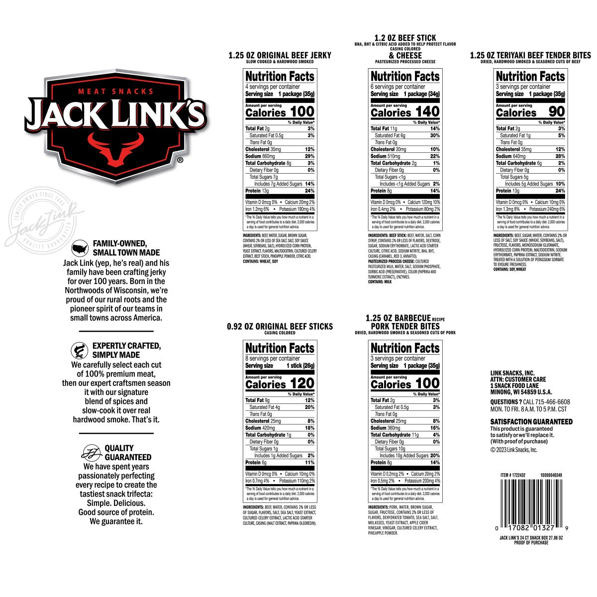 Jack Link's assorted meat snack box for grab-and-go
