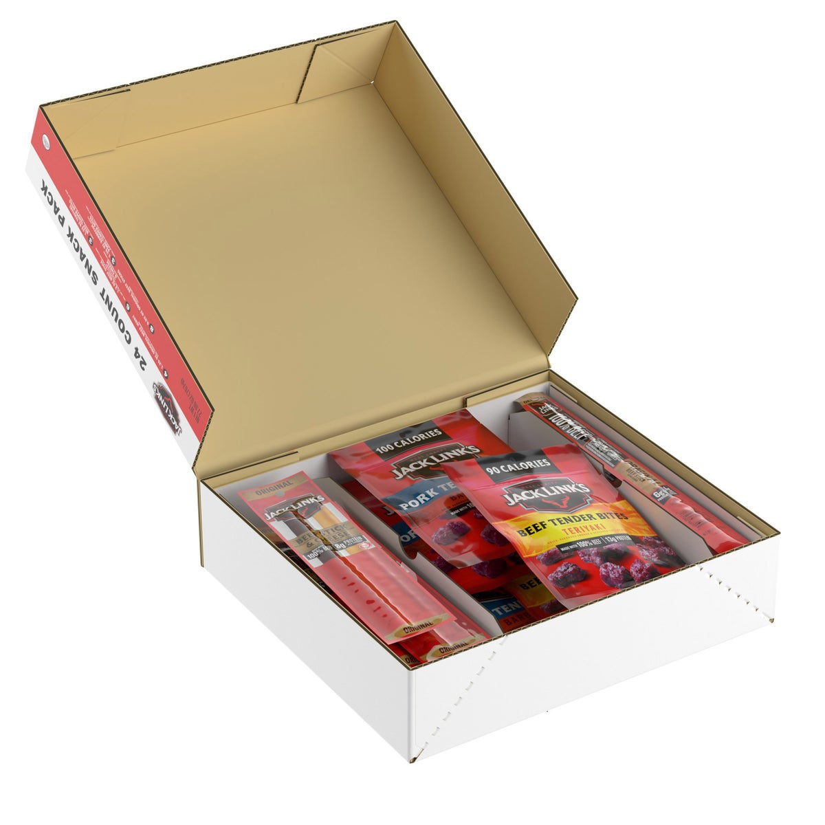 Jack Link's 24-count snack box with hardwood smoke flavor