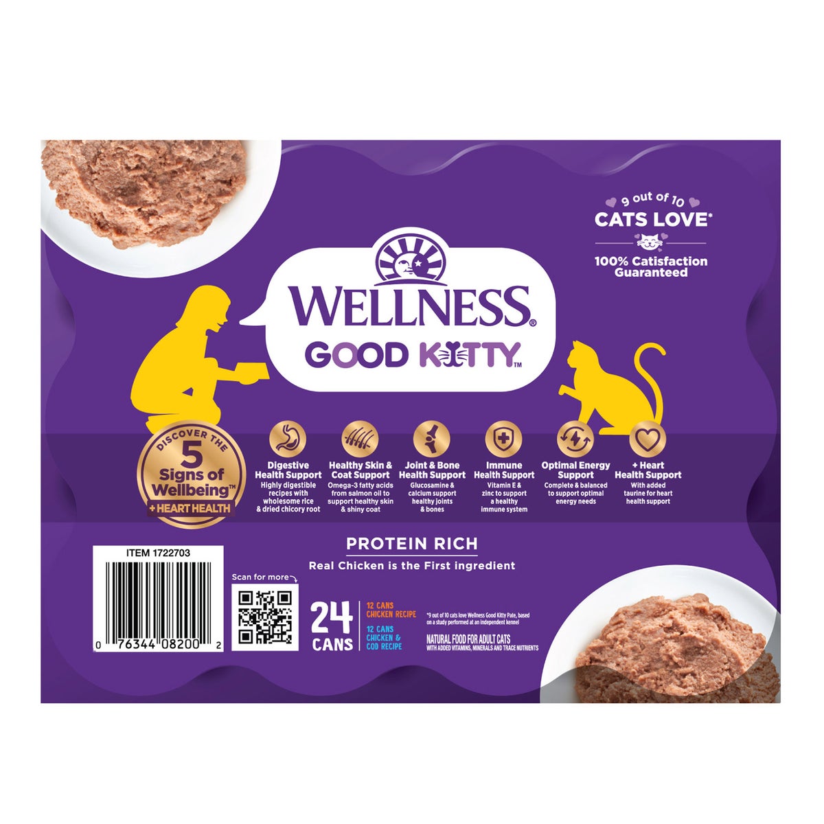 Wellness Good Kitty pate cat food variety pack case