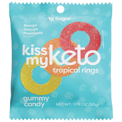 Kiss My Keto gummy rings multi-pack snack