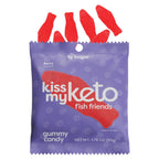 Kiss My Keto fish-shaped gummy candy package