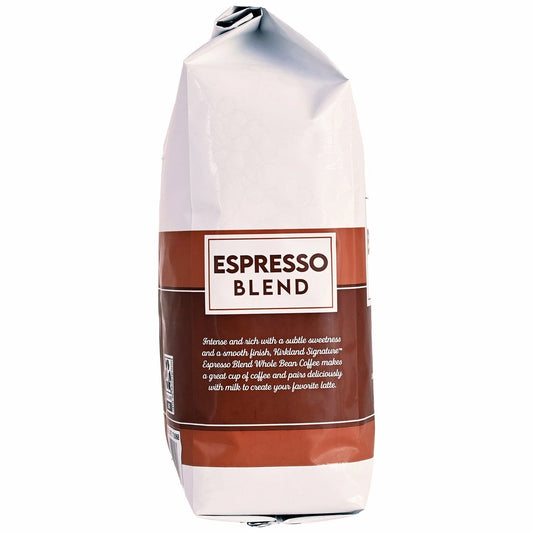 Dark roast whole bean coffee by Kirkland Signature