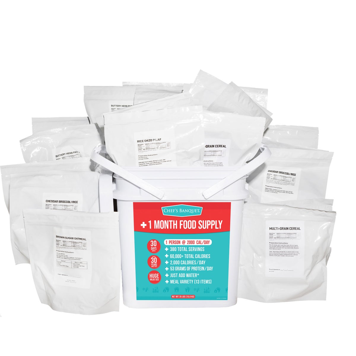 Chef's Banquet just add water meal variety kit