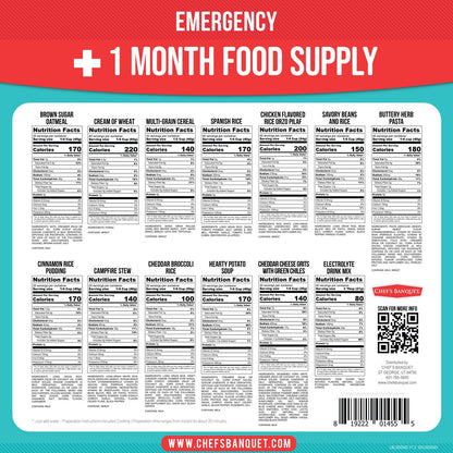 Chef's Banquet 13,680 serving emergency food supply