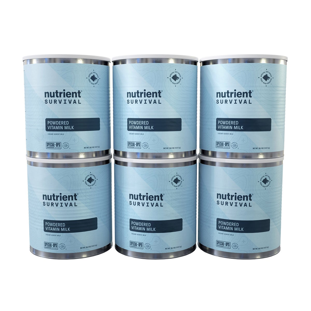 Nutrient Survival powdered milk 6-pack with 360 servings